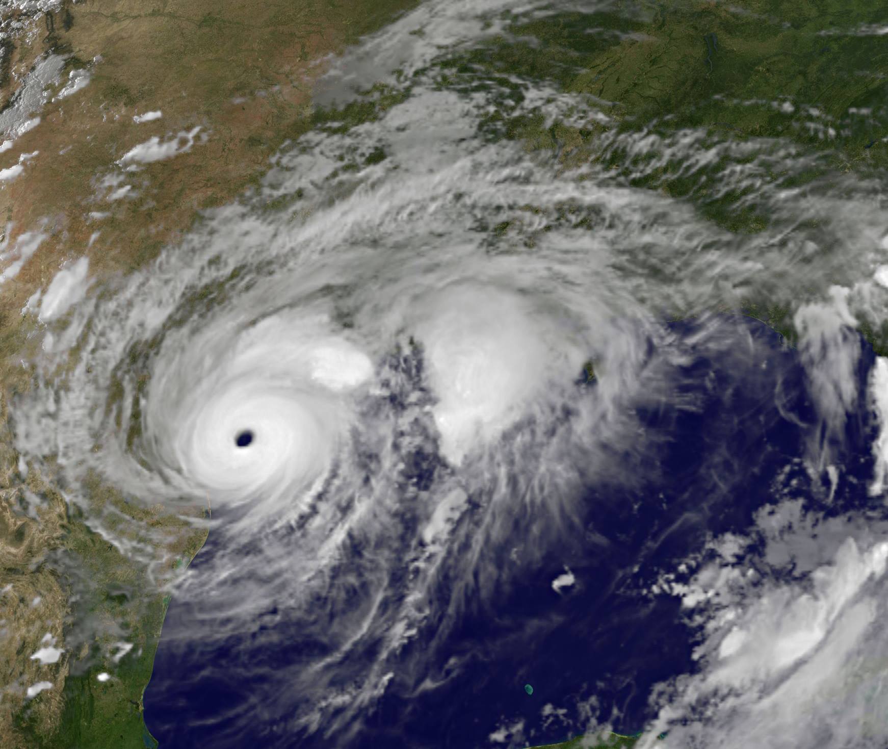 Picture of Hurricane Harvey's Eye